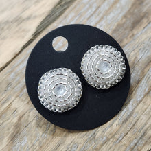 Load image into Gallery viewer, Indigenous Hand Beaded Round Studs