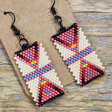 Load image into Gallery viewer, Indigenous Hand Beaded Dangles