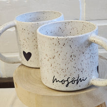 Load image into Gallery viewer, Family Speckled Heart Mugs