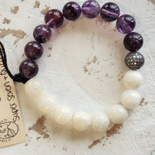 Load image into Gallery viewer, Gemstone Bracelet (Tiny Moon)