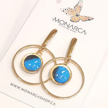 Load image into Gallery viewer, Real Butterfly Wing - Geometric Dangles