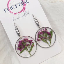 Load image into Gallery viewer, Meraki Crush Floral Dangles