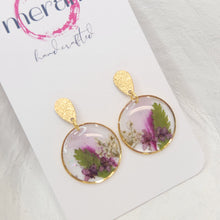 Load image into Gallery viewer, Meraki Crush Floral Dangles