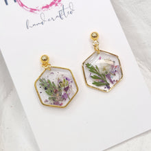 Load image into Gallery viewer, Meraki Crush Floral Dangles