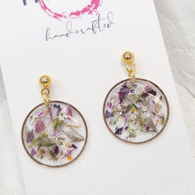 Load image into Gallery viewer, Meraki Crush Floral Dangles