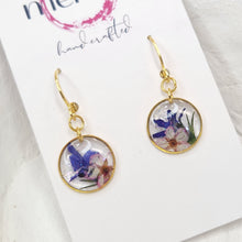 Load image into Gallery viewer, Meraki Crush Floral Dangles