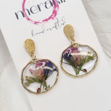 Load image into Gallery viewer, Meraki Crush Floral Dangles