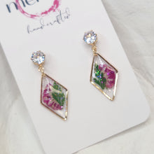 Load image into Gallery viewer, Meraki Crush Floral Dangles