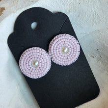 Load image into Gallery viewer, Indigenous Hand Beaded Round Studs