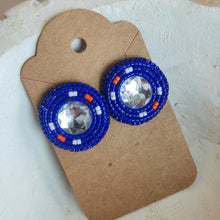 Load image into Gallery viewer, Indigenous Hand Beaded Round Studs