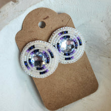 Load image into Gallery viewer, Indigenous Hand Beaded Round Studs
