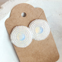 Load image into Gallery viewer, Indigenous Hand Beaded Round Studs