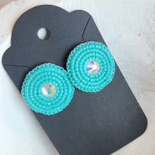 Load image into Gallery viewer, Indigenous Hand Beaded Round Studs