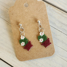 Load image into Gallery viewer, Indigenous Hand Beaded Dangles