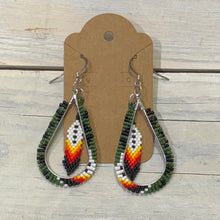 Load image into Gallery viewer, Indigenous Hand Beaded Dangles