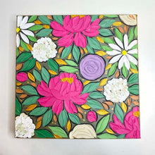 Load image into Gallery viewer, Handpainted Floral Art Framed