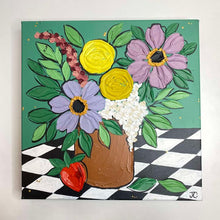 Load image into Gallery viewer, Handpainted Floral Art Framed