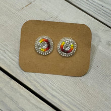 Load image into Gallery viewer, Indigenous Hand Beaded Round Studs