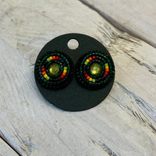 Load image into Gallery viewer, Indigenous Hand Beaded Round Studs