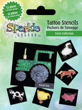 Load image into Gallery viewer, Sparkle Tattoo Stencil Collections