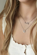 Load image into Gallery viewer, Cheyenne Scroll Horseshoe Pendant Necklace