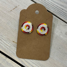Load image into Gallery viewer, Indigenous Hand Beaded Round Studs