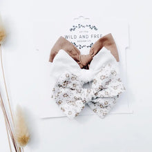 Load image into Gallery viewer, Petite Pinwheel 3 Bow Headband Set