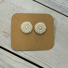 Load image into Gallery viewer, Indigenous Hand Beaded Round Studs