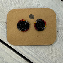 Load image into Gallery viewer, Indigenous Hand Beaded Round Studs