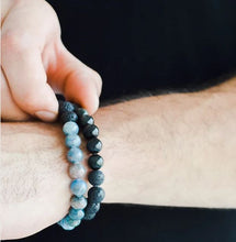 Load image into Gallery viewer, Mens Drops of Gratitude Mala Bracelet