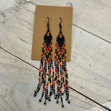 Load image into Gallery viewer, Indigenous Hand Beaded Dangles