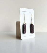 Load image into Gallery viewer, Honey & Gold Clay Dangle Earrings