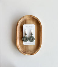 Load image into Gallery viewer, Honey & Gold Clay Dangle Earrings