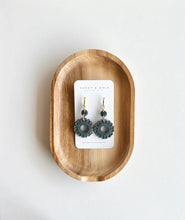 Load image into Gallery viewer, Honey & Gold Clay Dangle Earrings
