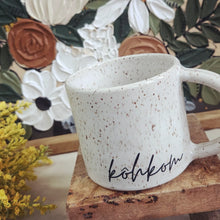 Load image into Gallery viewer, Family Speckled Heart Mugs