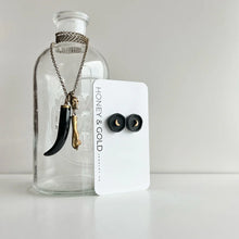 Load image into Gallery viewer, Honey & Gold Clay Studs