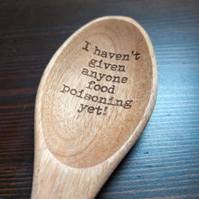 Load image into Gallery viewer, Laser Engraved Wooden Spoons