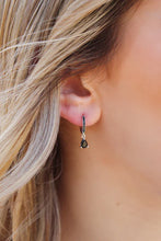 Load image into Gallery viewer, Midnight Eternity Hoops