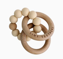 Load image into Gallery viewer, Wooden Rattle Teething Rings
