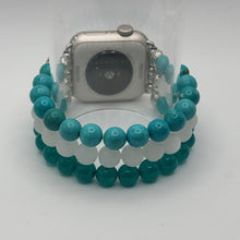 Load image into Gallery viewer, Aqua Magnesite, White Jade and Aqua Malaysian Jade - Small