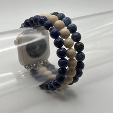 Load image into Gallery viewer, Dumortierite, Fossil Stone and Lapis Lazuli - Medium