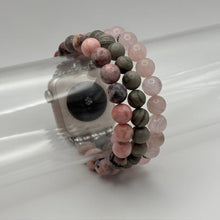Load image into Gallery viewer, Rose Quartz, Silverline Jasper and Pink Zebra Jasper - Medium