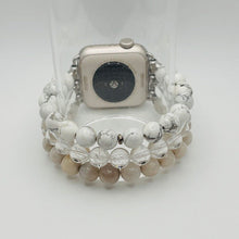 Load image into Gallery viewer, White Howlite, Crystal Quartz and Crazy Lace Agate - Small