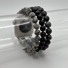 Load image into Gallery viewer, Larvikite, Obsidian and Sesame Jasper - Medium