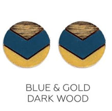Load image into Gallery viewer, Chevron Round Studs