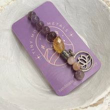 Load image into Gallery viewer, Gemstone Bracelet (Tiny Moon)