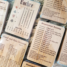 Load image into Gallery viewer, Rummy Wooden Game Score Boards
