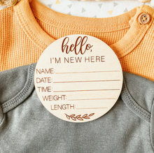 Load image into Gallery viewer, Knotty Designs Birth Stat Signs