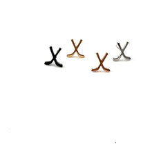 Load image into Gallery viewer, Black Shaped Studs