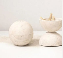 Load image into Gallery viewer, Travertine Incense Burner